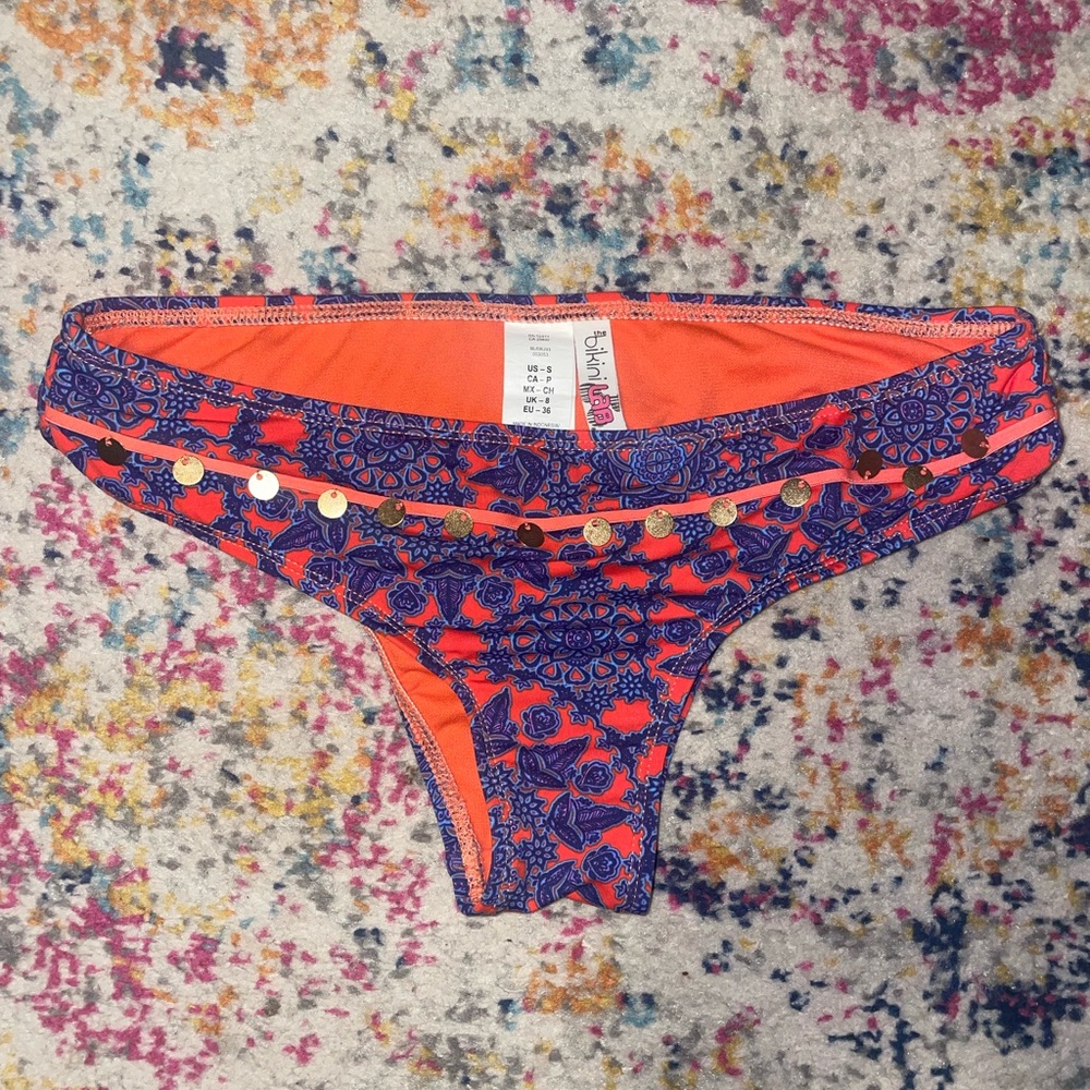 Victoria's Secret Orange and Blue Bikini Bottom